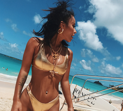 Golden Shore Beach Swim Luxe